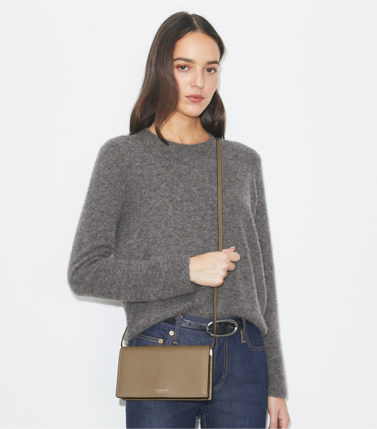 Tory Burch Perry Wallet Crossbody - Wild Mushroom