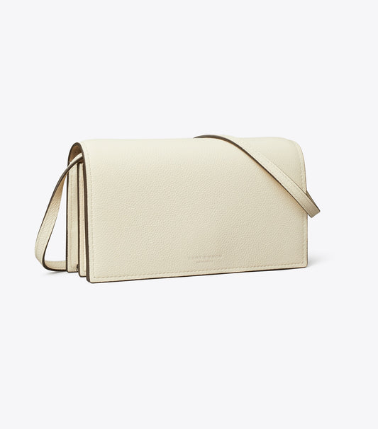 Tory Burch Perry Wallet Crossbody - Light Cream