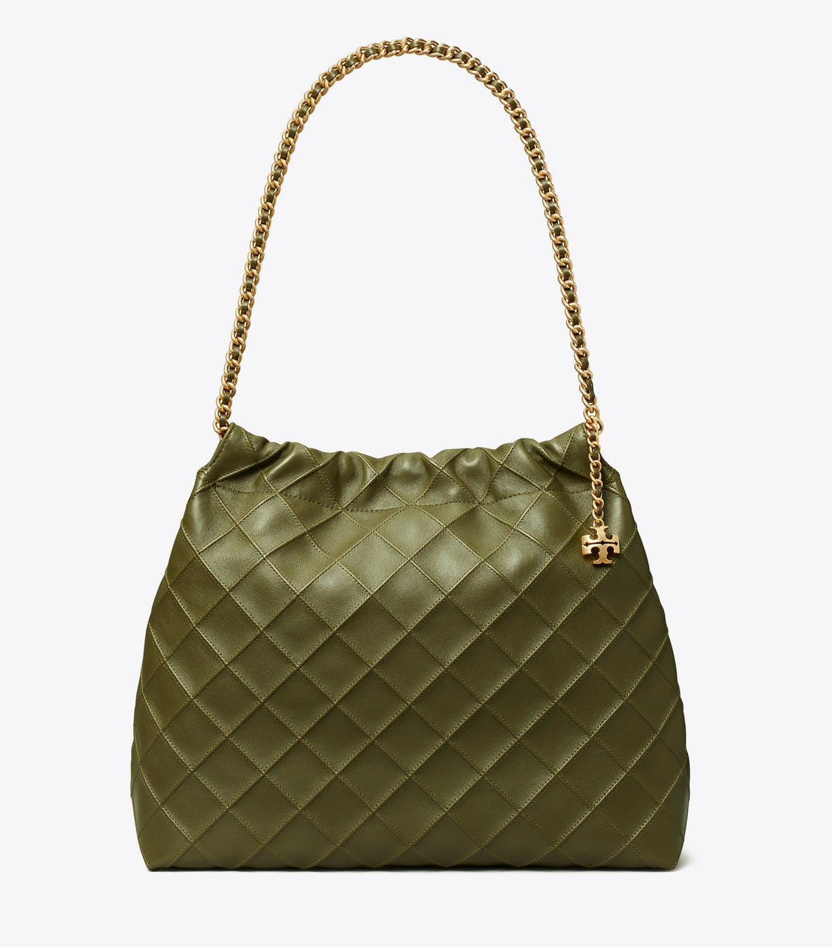Tory Burch Fleming Soft Hobo Bag - Dark Olive