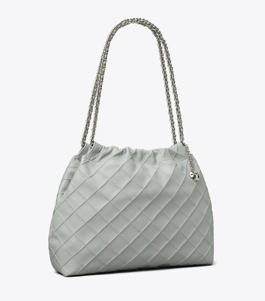 Tory Burch Fleming Soft Hobo Bag - Gray