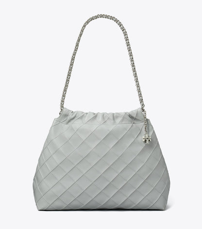 Tory Burch Fleming Soft Hobo Bag - Gray