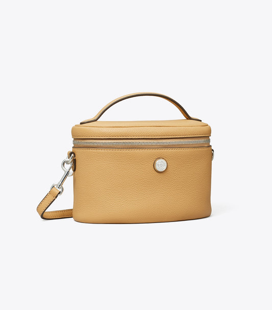 Tory Burch Soft Pebbled Vanity Case - Biscotti