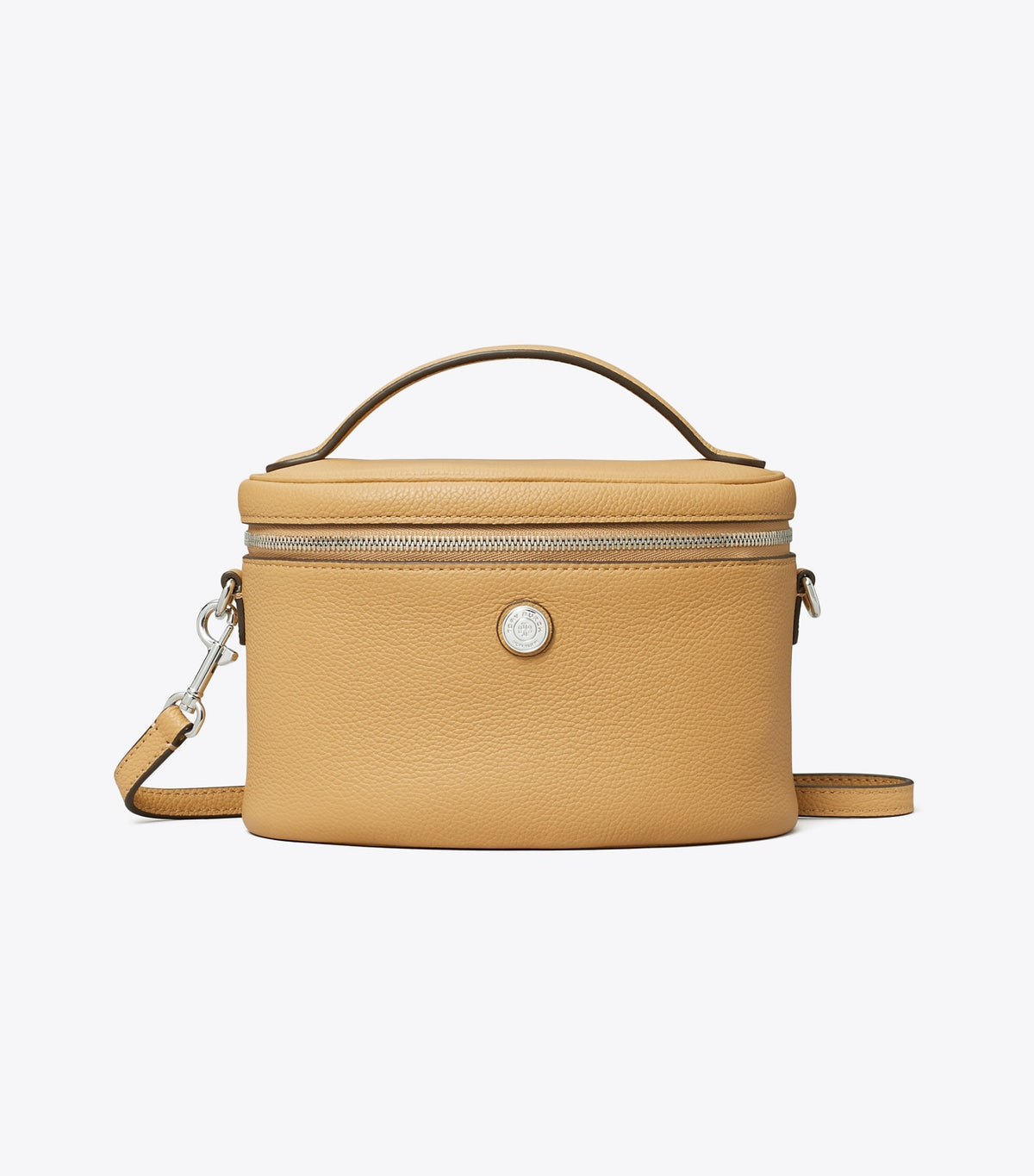 Tory Burch Soft Pebbled Vanity Case - Biscotti