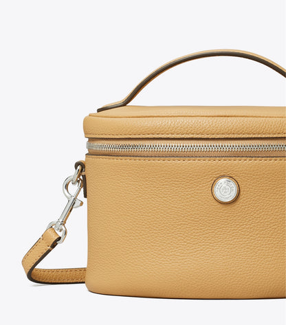 Tory Burch Soft Pebbled Vanity Case - Biscotti