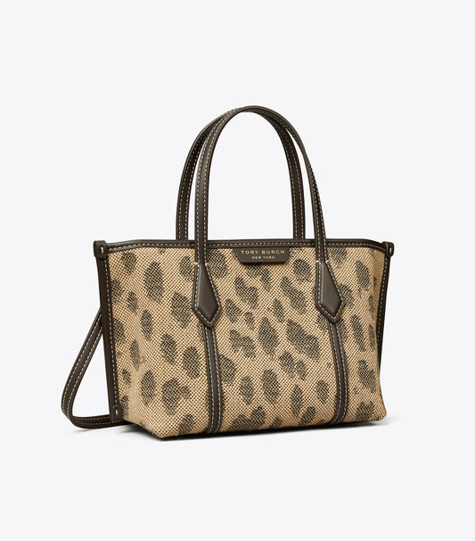 Tory Burch Mini Perry Canvas Tote - Cheetah