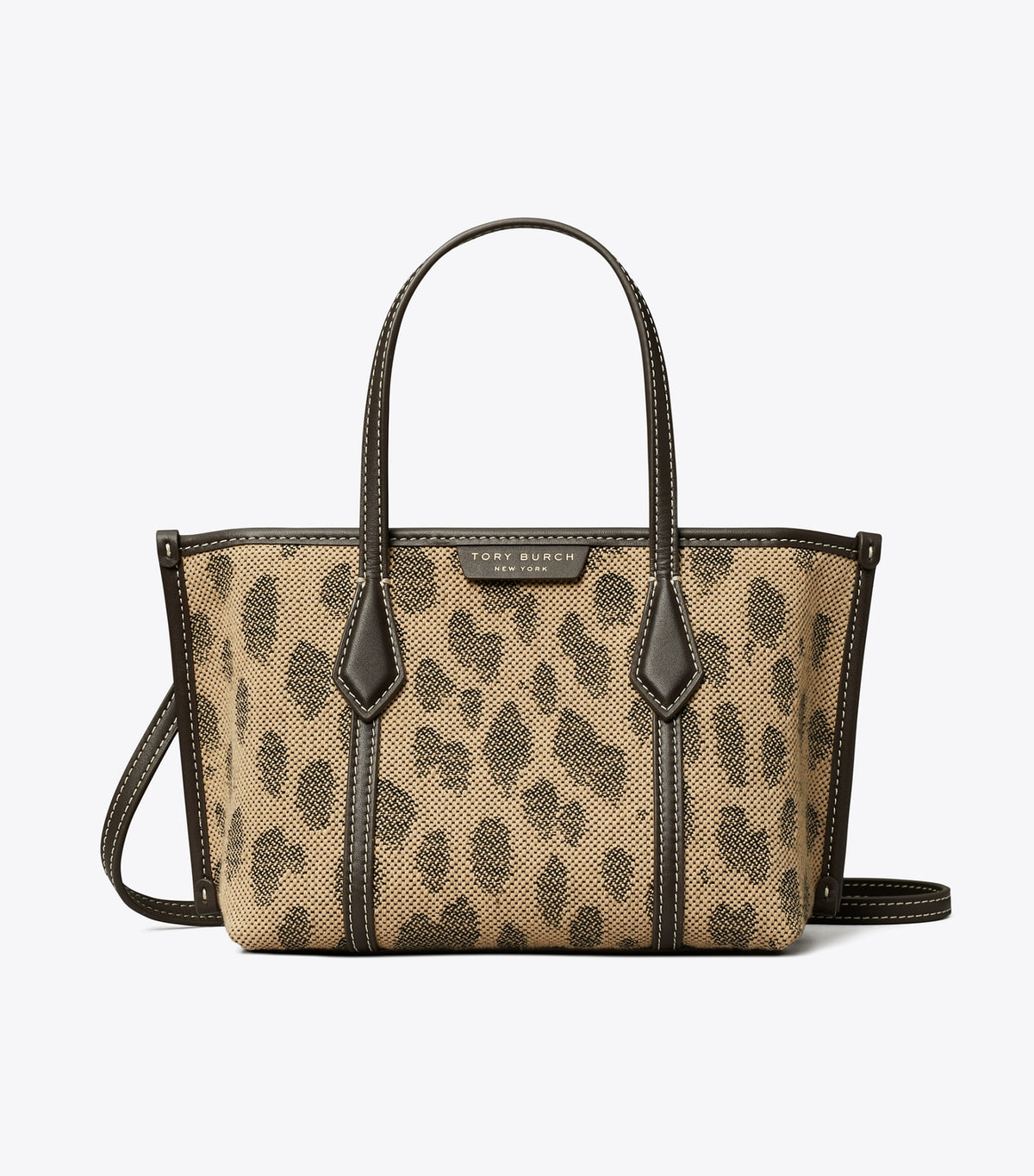 Tory Burch Mini Perry Canvas Tote - Cheetah