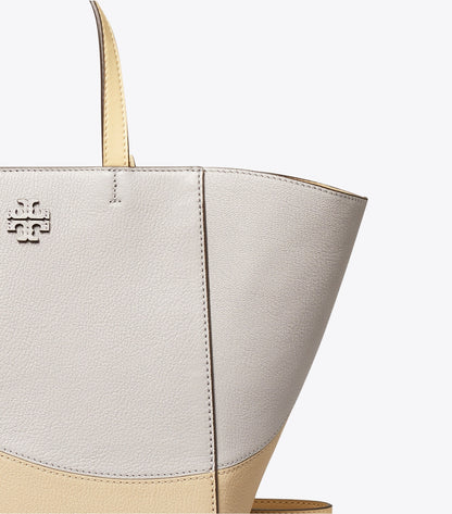 Tory Burch McGraw Colorblock Carryall - Bay Gray Multi