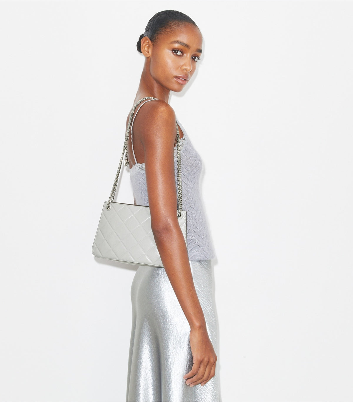 Tory Burch Fleming Pochette - Gray