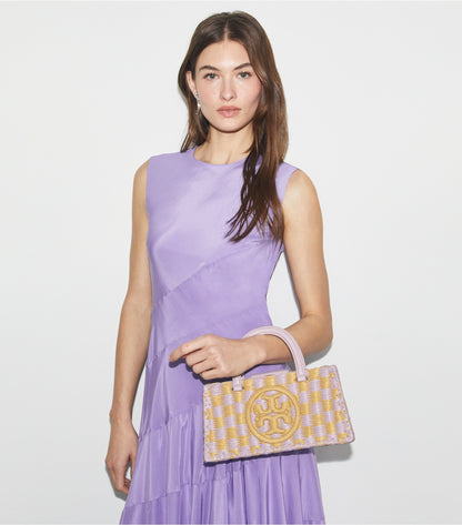 Tory Burch Ella Hand-Crocheted East-West Tote - Pale Purple