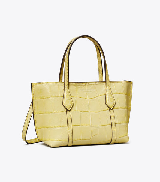 Tory Burch Mini Perry Embossed Tote - Yellow Sky