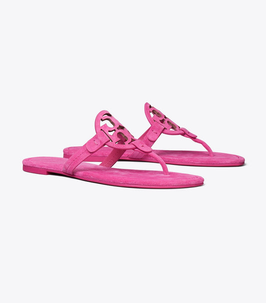 Tory Burch Miller Suede Sandal - Magenta