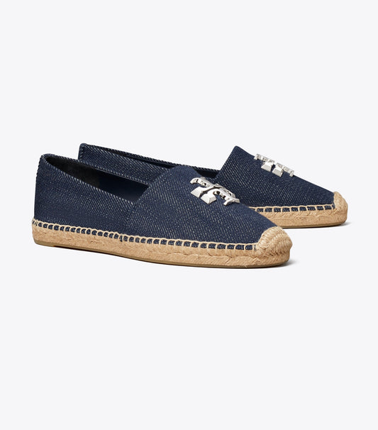 Tory Burch Eleanor Espadrille - Midnight Denim / Silver