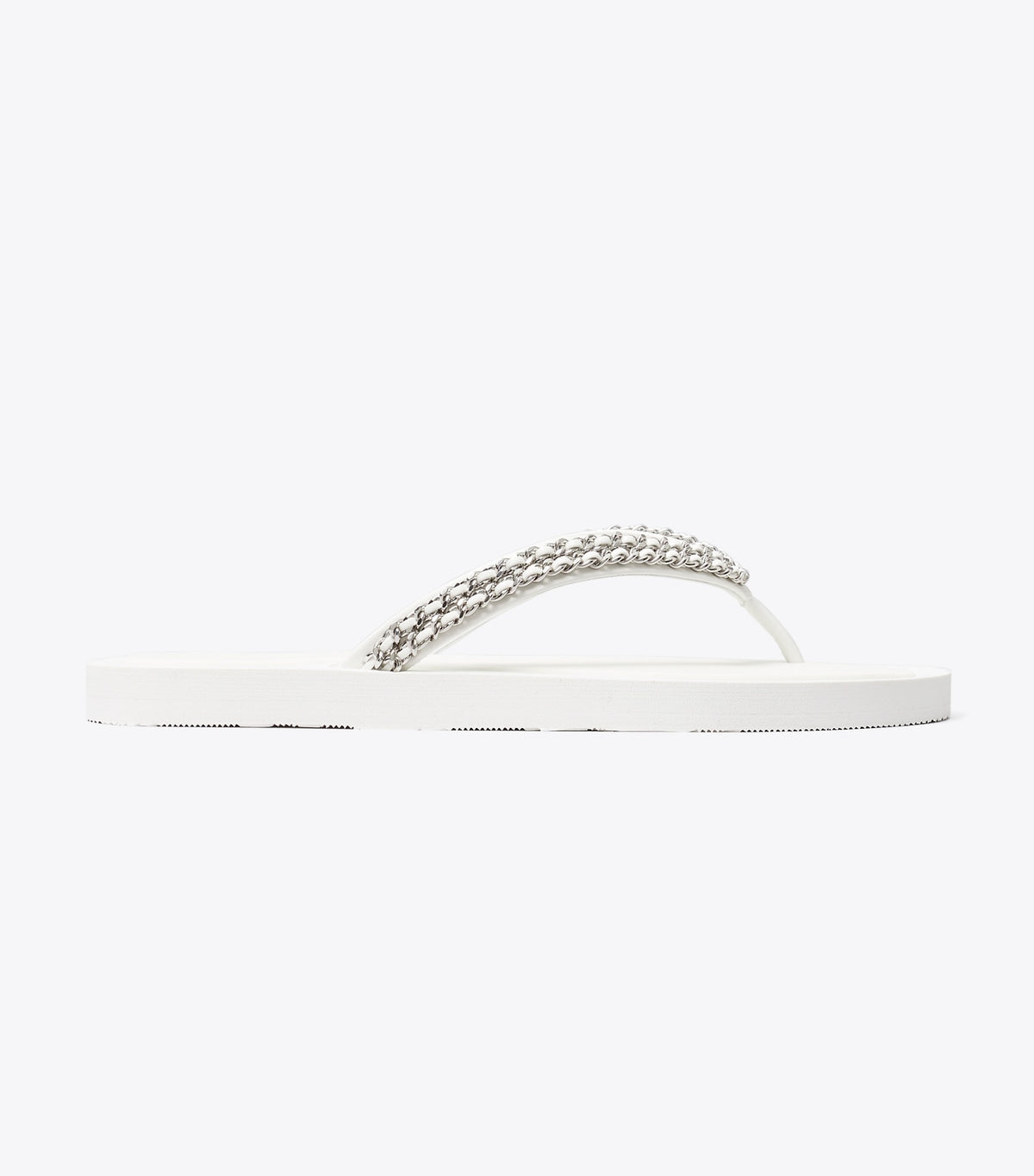 Tory Burch Kira Chain Flip-Flop - White