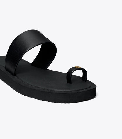 Tory Burch Toe Ring Slide - Perfect Black / Perfect Black
