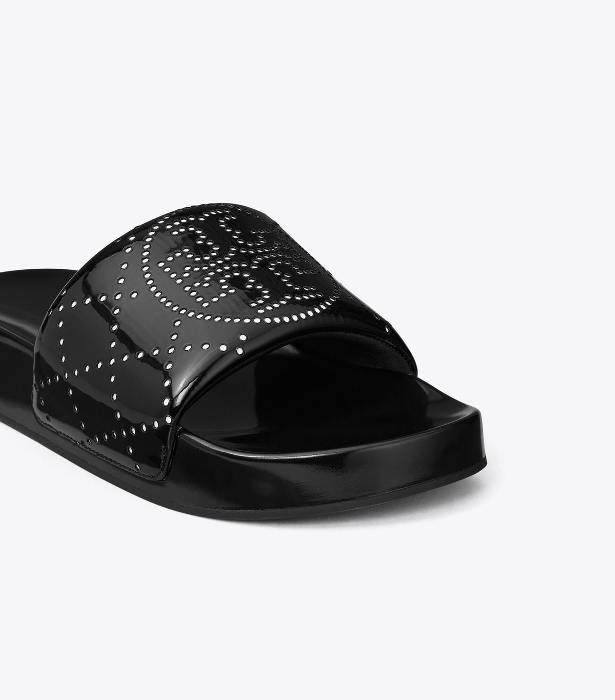 Tory Burch Double T Pool Slide - Black Ink / Black Ink