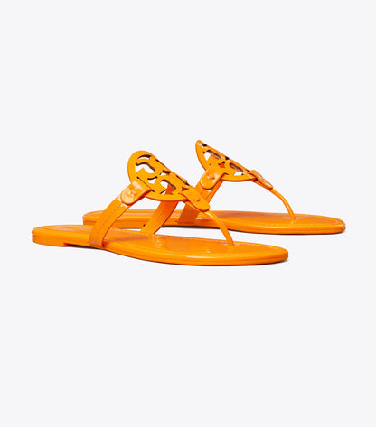 Tory Burch Miller Patent Sandal - Orange Citrus