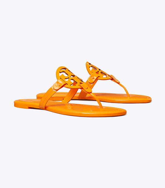 Tory Burch Miller Patent Sandal - Orange Citrus