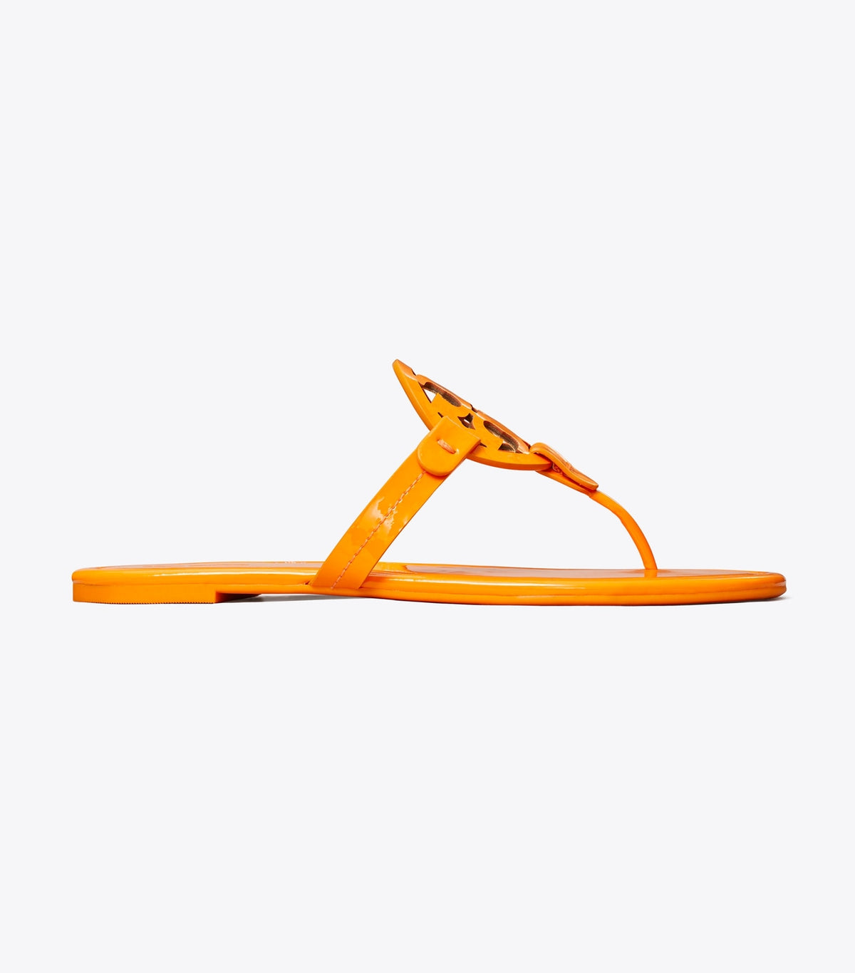 Tory Burch Miller Patent Sandal - Orange Citrus