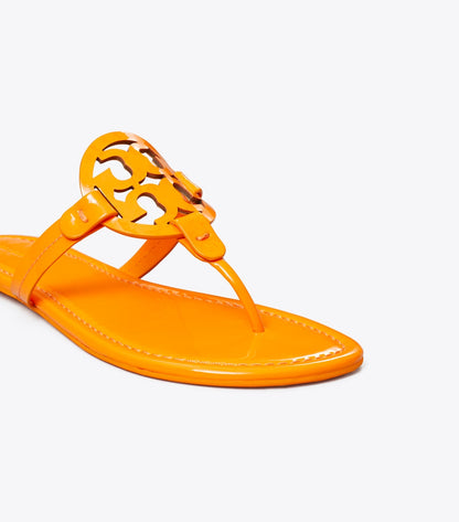 Tory Burch Miller Patent Sandal - Orange Citrus