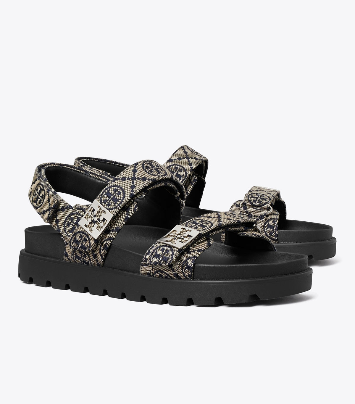 Tory Burch T Monogram Mellow Sport Sandal - T Monogram Perfect Navy