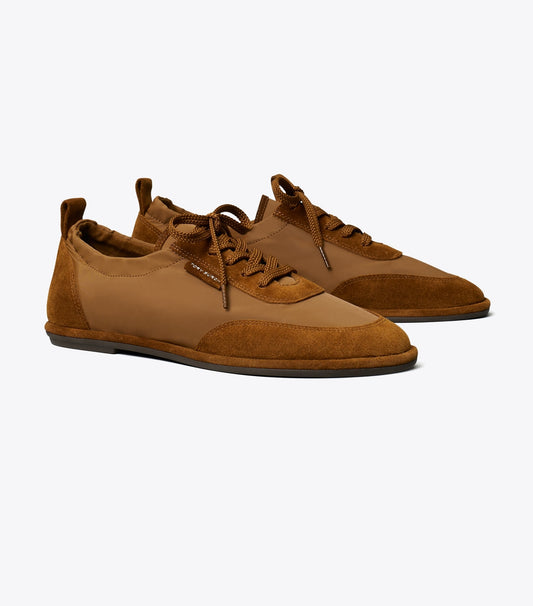 Tory Burch Ballet Sneaker - Dry Mesa / Cognac Brown