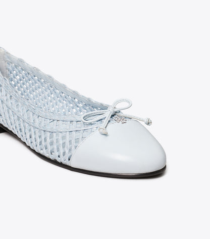 Tory Burch Cap-Toe Ballet - Light Blue / Light Blue