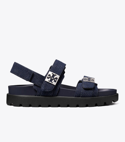 Tory Burch Mellow Sport Sandal - Midnight Denim / Navy / Silver