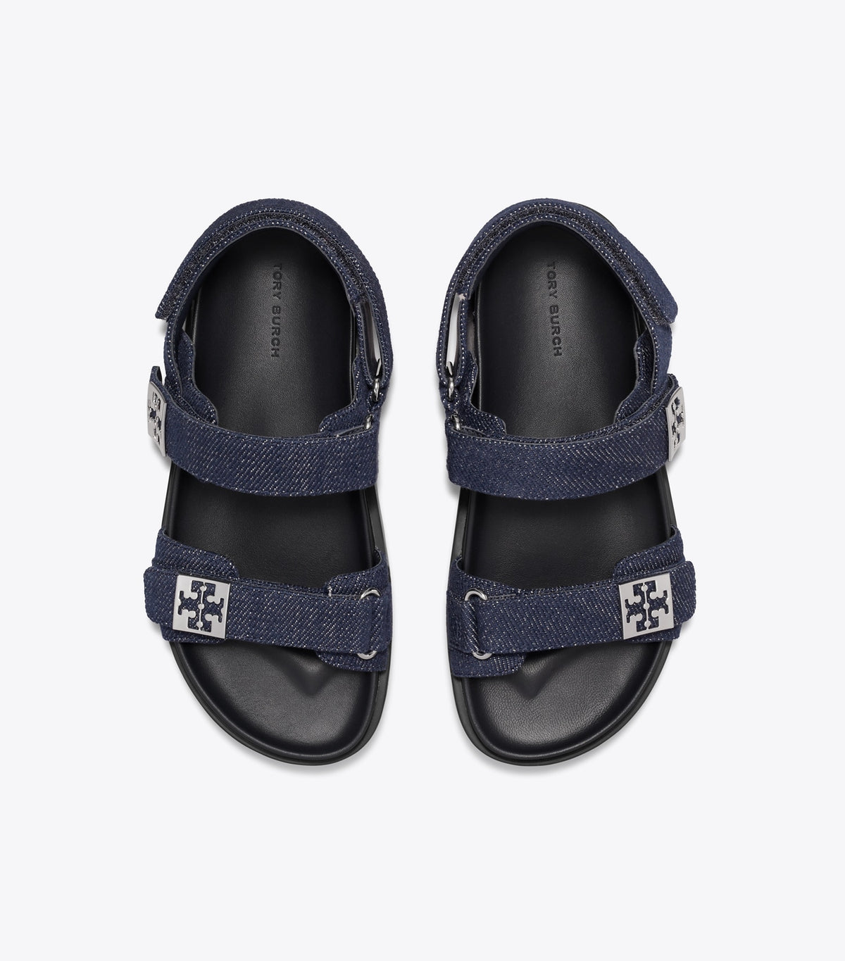 Tory Burch Mellow Sport Sandal - Midnight Denim / Navy / Silver
