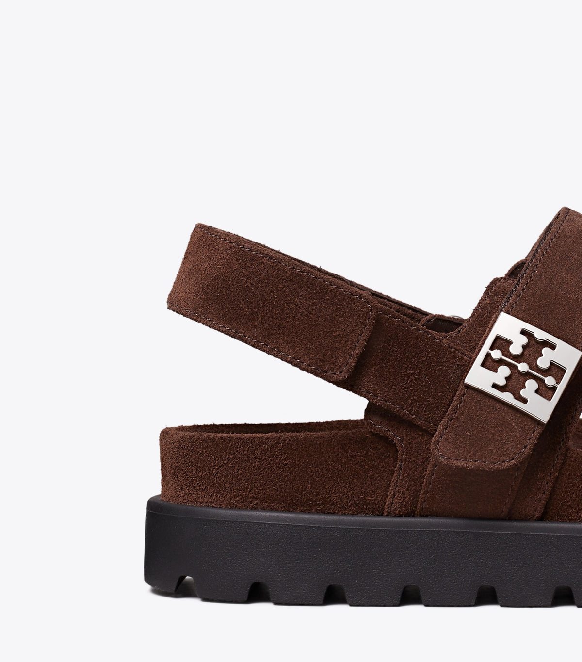 Tory Burch Mellow Sport Sandal - Dark Cocoa / Perfect Black / Silver
