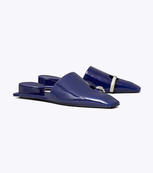 Tory Burch Pierced Mule - Ballpoint Blue