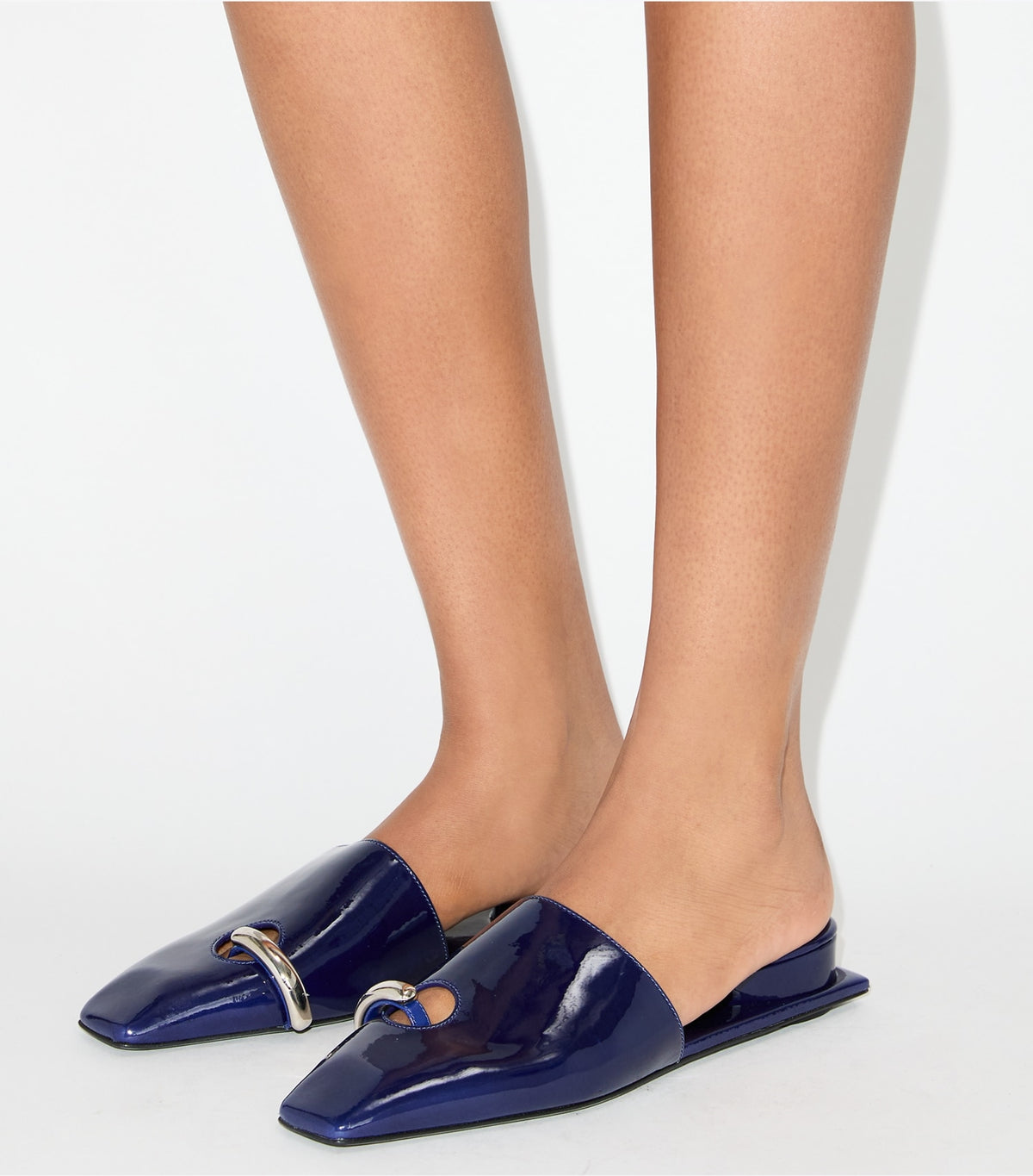 Tory Burch Pierced Mule - Ballpoint Blue