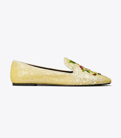 Tory Burch Smoking Slipper - Beige