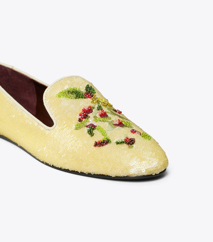 Tory Burch Smoking Slipper - Beige