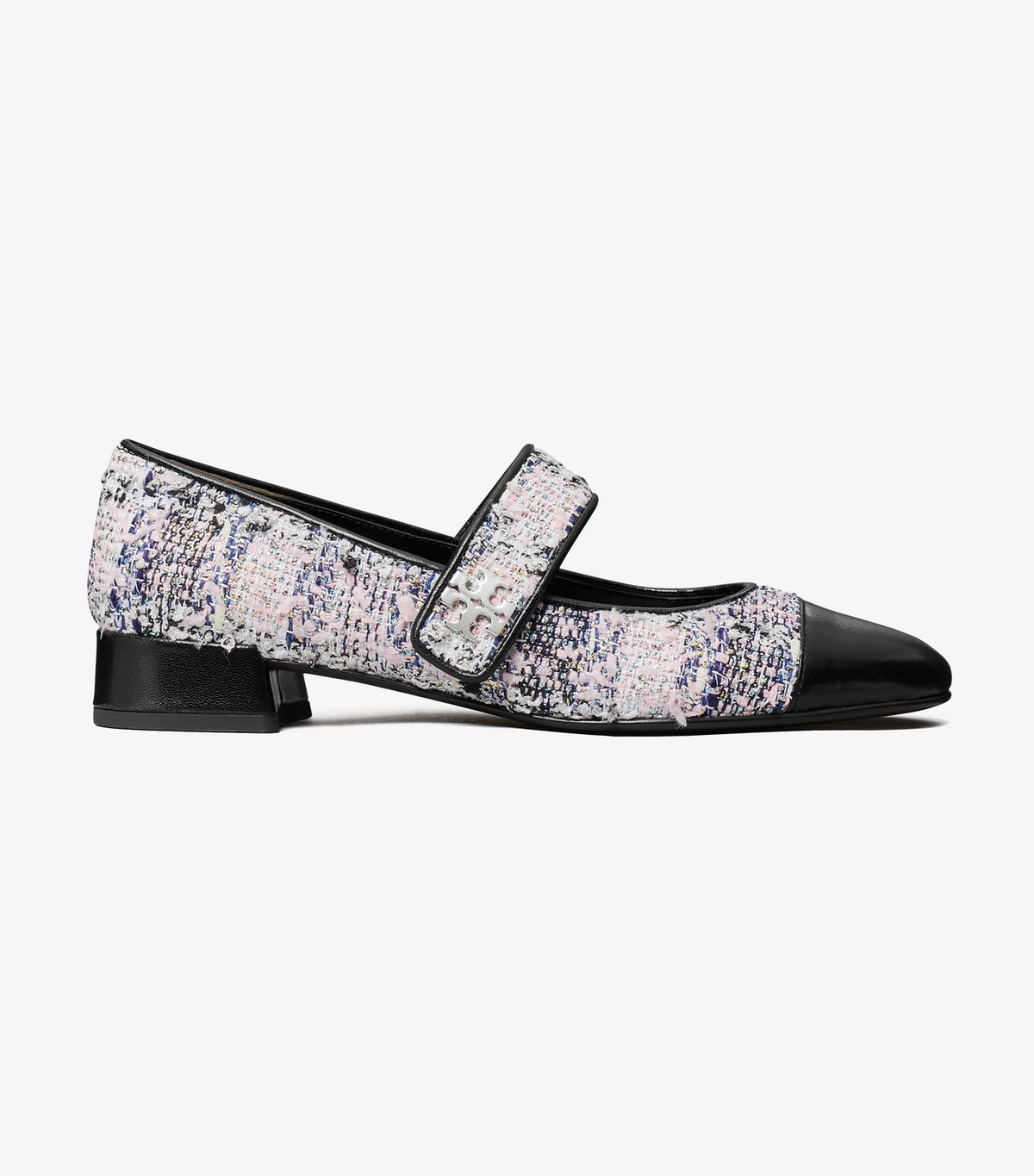 Tory Burch Cap-Toe Mary Jane - Pink / Black Multi