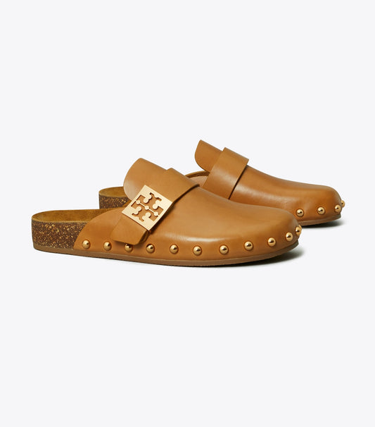 Tory Burch Mellow Studded Mule - Caramel Corn / Gold