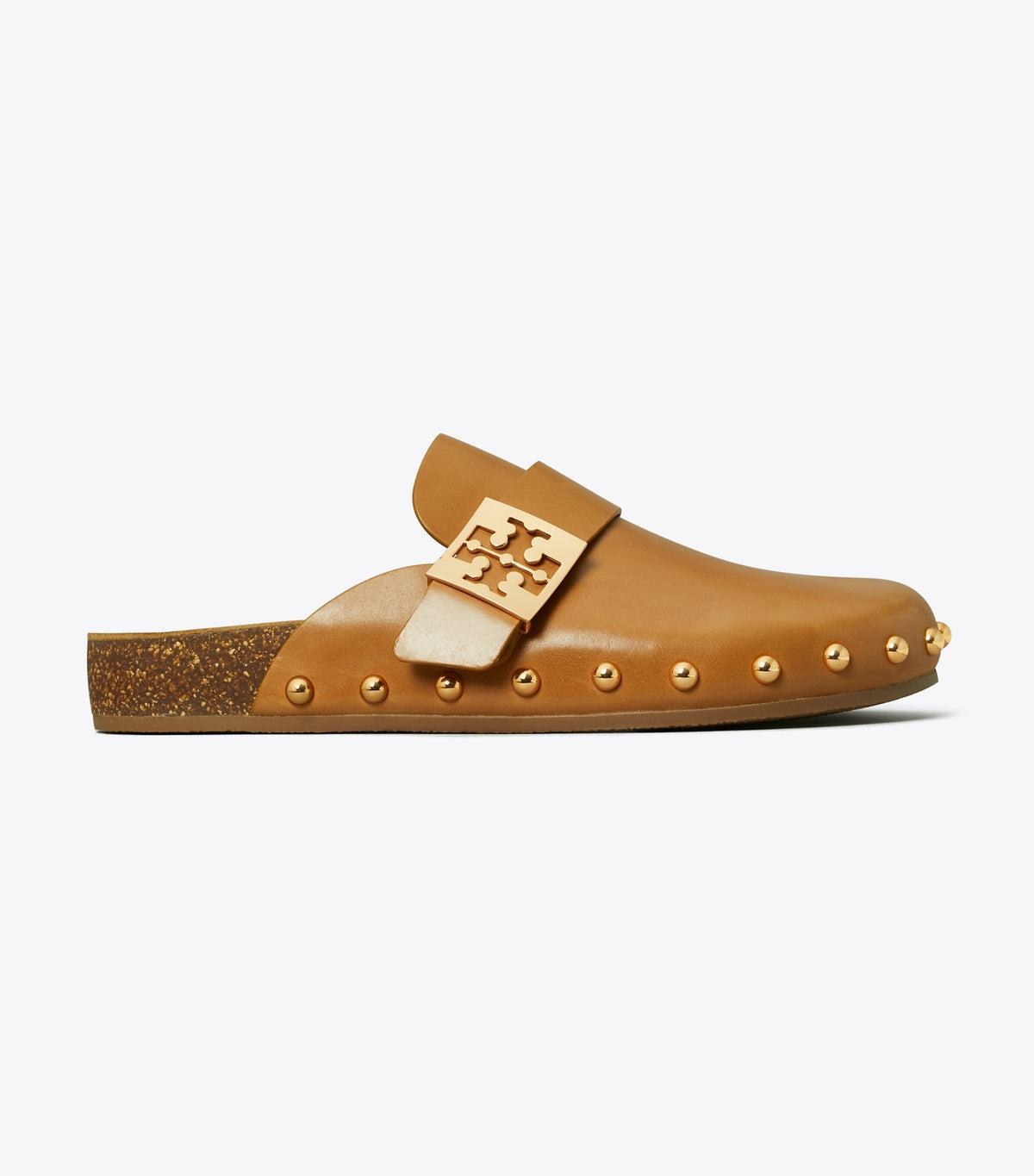 Tory Burch Mellow Studded Mule - Caramel Corn / Gold