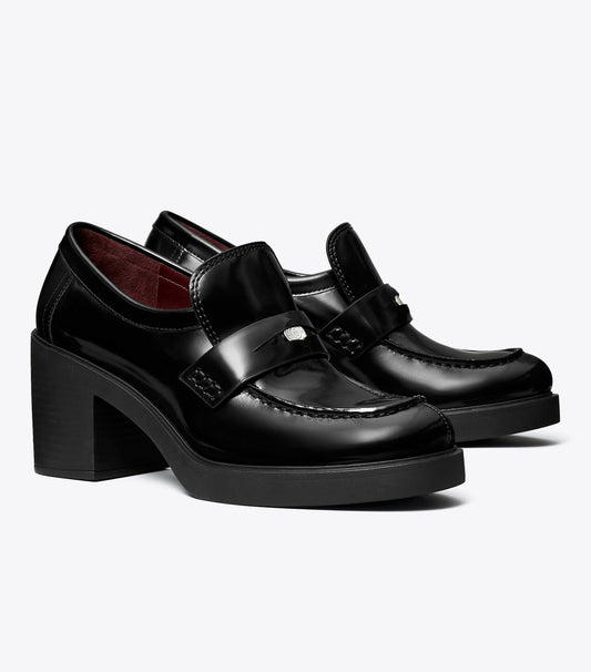 Tory Burch Classic Heeled Lug Loafer - Perfect Black