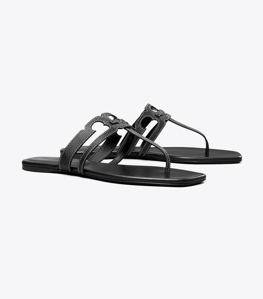 Tory Burch Ines T-Strap Sandal - Perfect Black / Perfect Black