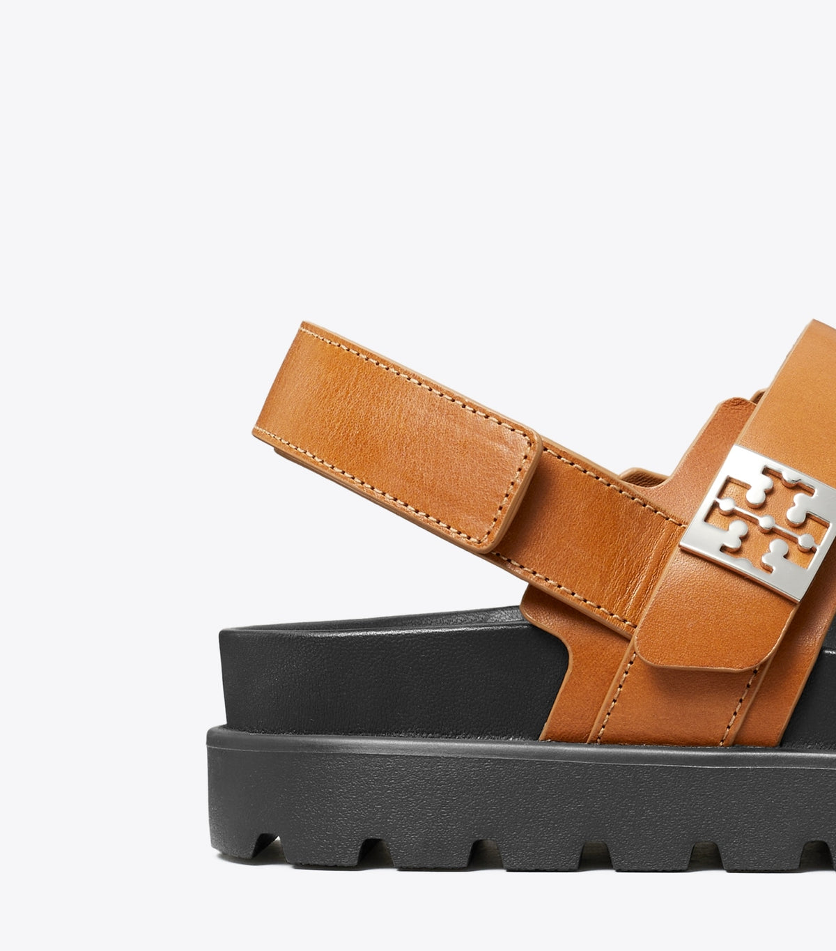 Tory Burch Mellow Sport Sandal - Cuoio / Perfect Black / Silver