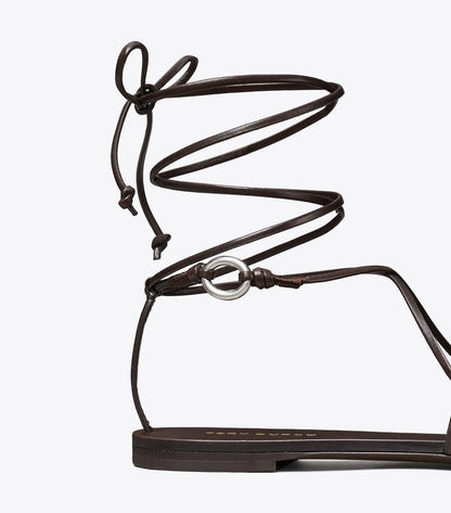 Tory Burch Linked Lace-Up Sandal - Coco