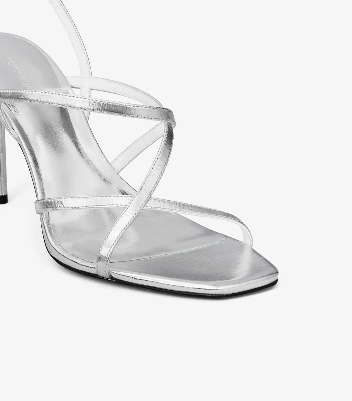 Tory Burch Multi-Strap Heeled Sandal - Silver
