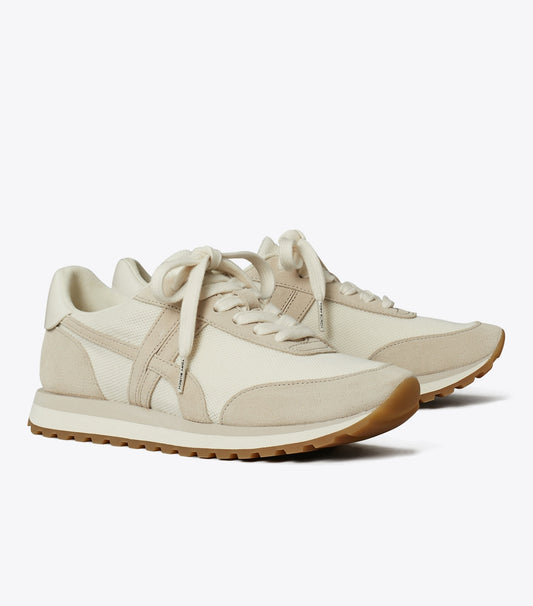 Tory Burch Hank Sneaker - New Ivory / Calcare / Titanium White