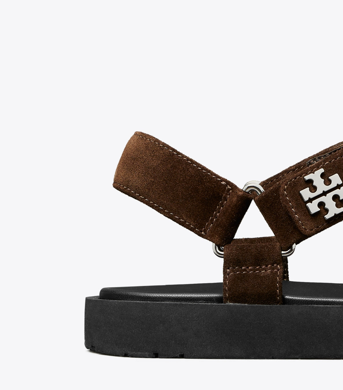 Tory Burch Kira Sport Slim Sandal - Dark Cocoa / Perfect Black
