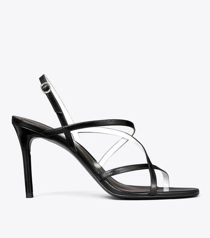 Tory Burch Multi-Strap Heeled Sandal - Perfect Black