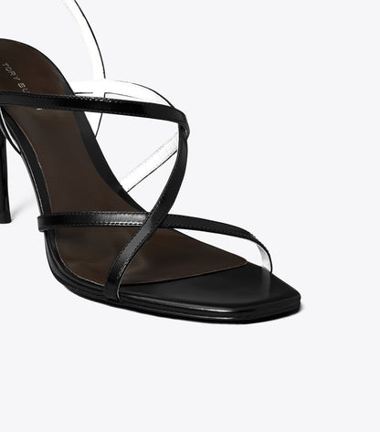Tory Burch Multi-Strap Heeled Sandal - Perfect Black