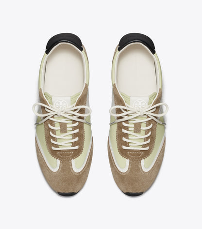 Tory Burch Hank Field Sneaker - Green / Cream / Brown
