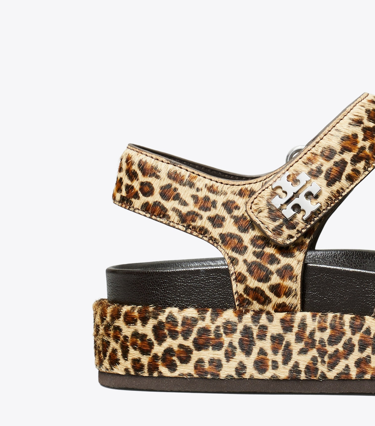 Tory Burch Kira Sport Triple-Strap Sandal - Leopard Multi / Silver