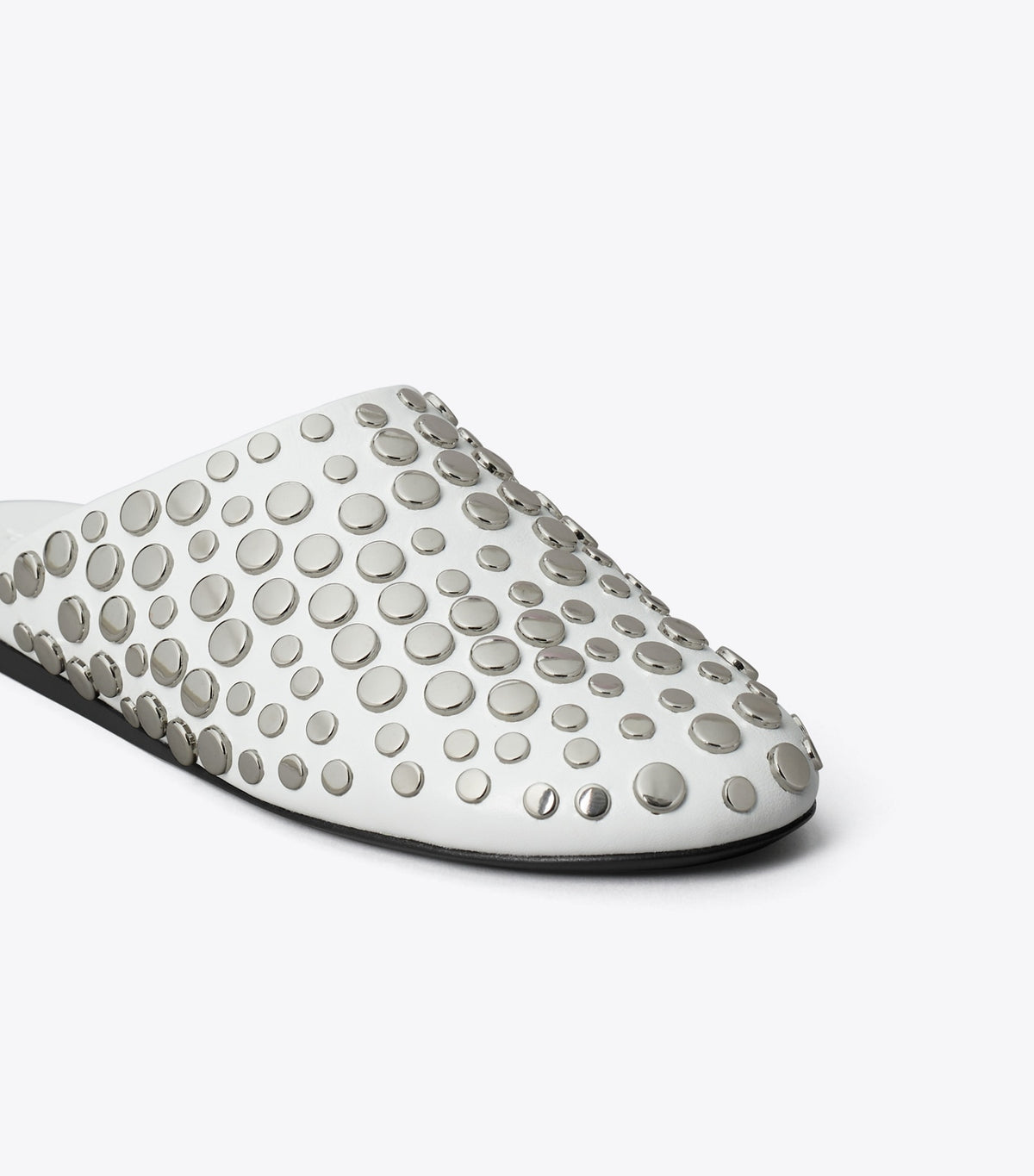 Tory Burch Studded Mule - Cloud / Silver