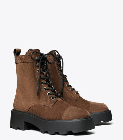 Tory Burch T Monogram Lug Boot - Cocoa