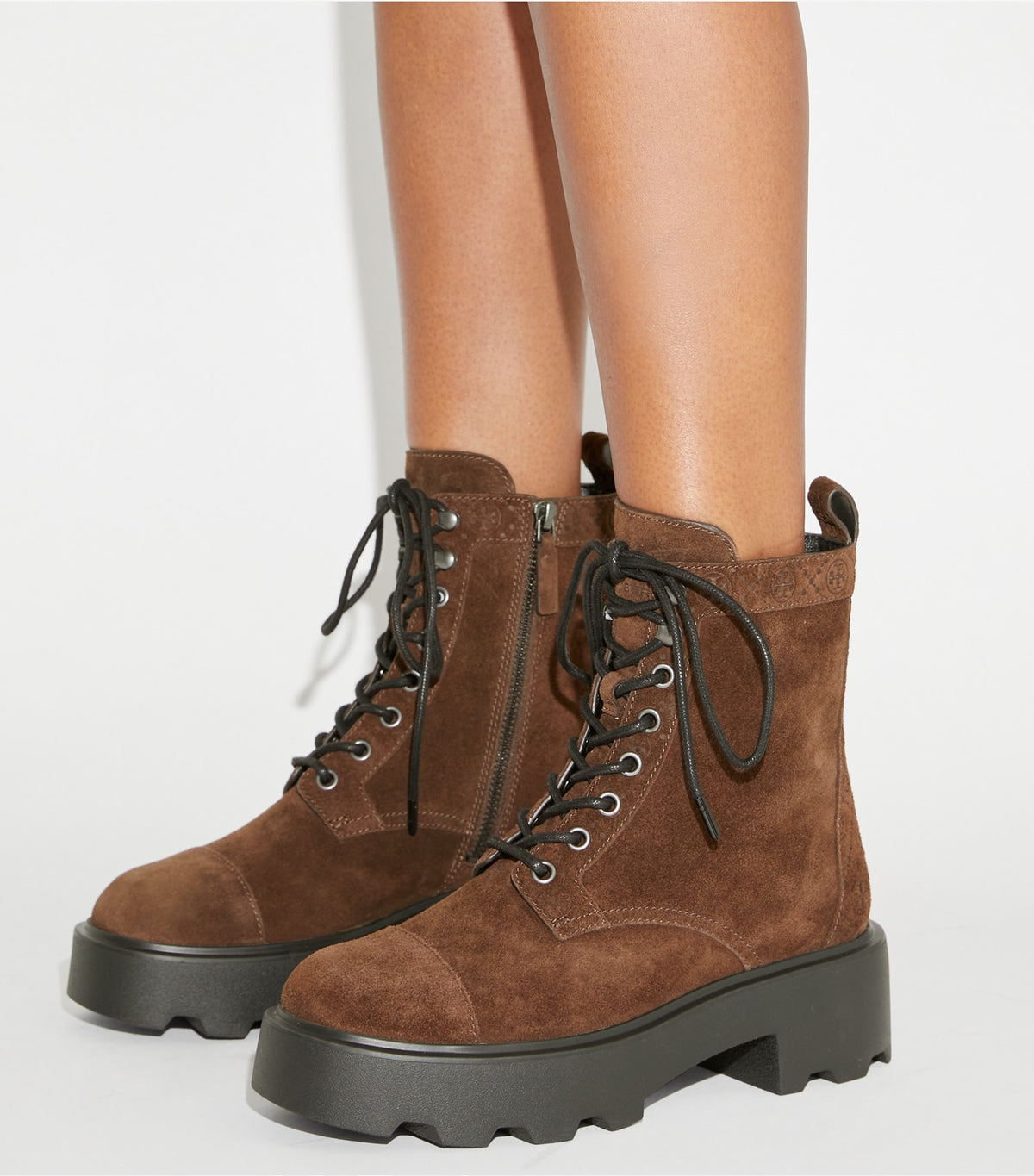 Tory Burch T Monogram Lug Boot - Cocoa